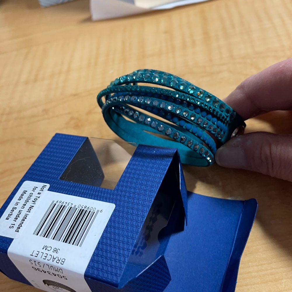 Swarovski bracelet 36 cm.  15.5 from end to end.